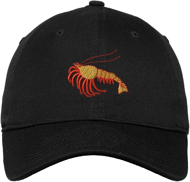 Soft Baseball Cap Crawfish Embroidery Ocean and Fish Embroidery Cotton Dad Hats for Men Women