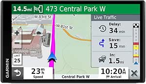 Garmin 010-02038-02 DriveSmart 65, navegador GPS Integrado controlado por Voz con Pantalla de Alta resolución de 7 Pulgadas, Color Negro