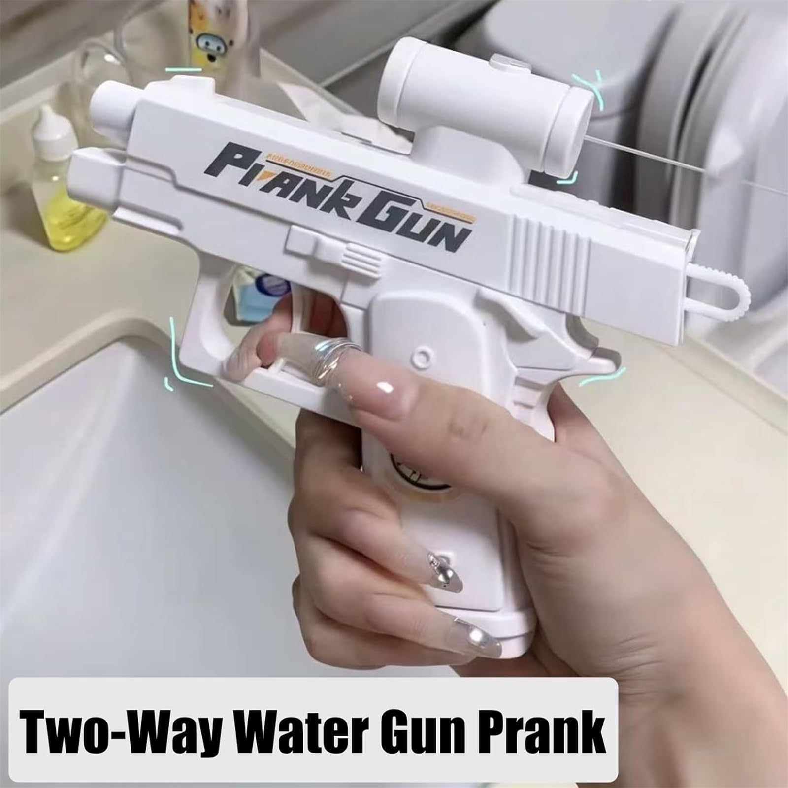Prank Two-Way Water Gun - Lustige Wasserpistole Die Vorne Und Hinten Spritzt