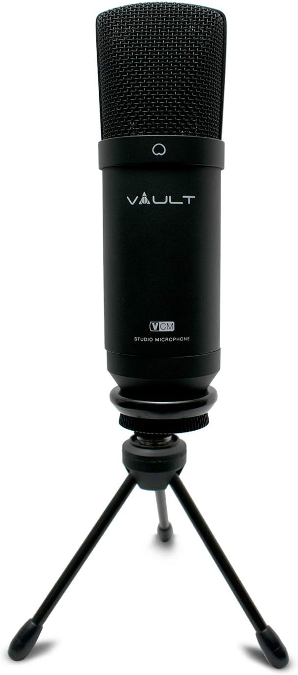 Vault VCM Studio Condenser Microphone with Tripod, XLR Cable, and Shock Mount