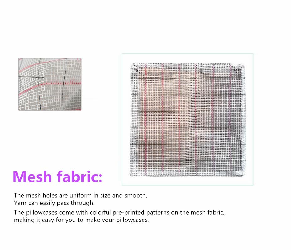 DIY Häkelkissen Set - Tropische Landschaft Mit Kokospalmen Am Strand 43x43cm