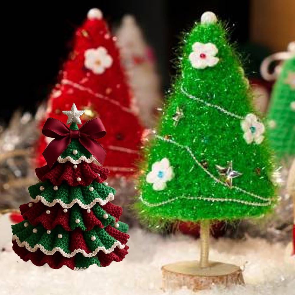 Kit De Sapin De Noël En Crochet à Faire Soi-même – Avec