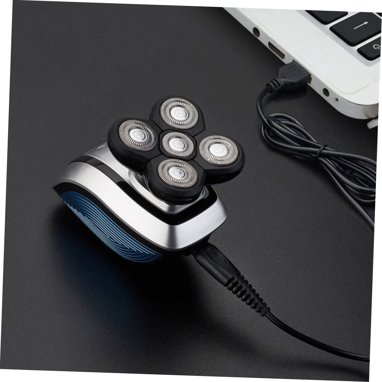 OSOLADY USB Rechargeable Electric Shaver for Men Blades Floating Head Hair Trimmer Razor for Beard Head Shaving Portable Design for Home Travel