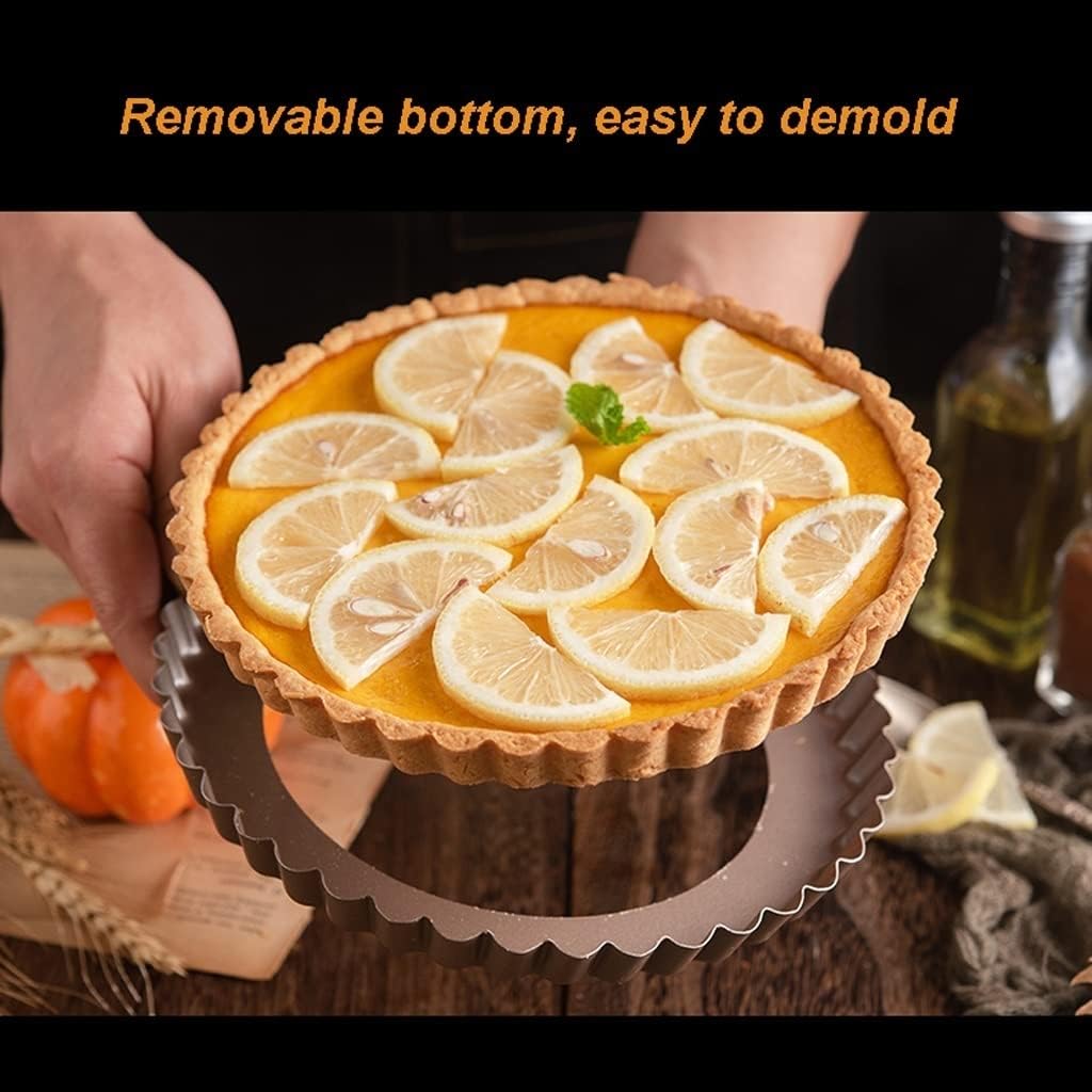 Nonstick Baking Pan for Cooking Pizza Tray Home Pizza Baking Tray Round Pizza Tray Pizza Baking Tray Bakeware Microwave, Cooking, Casserole Dish and Daily Use, (Size : 8inch) ()