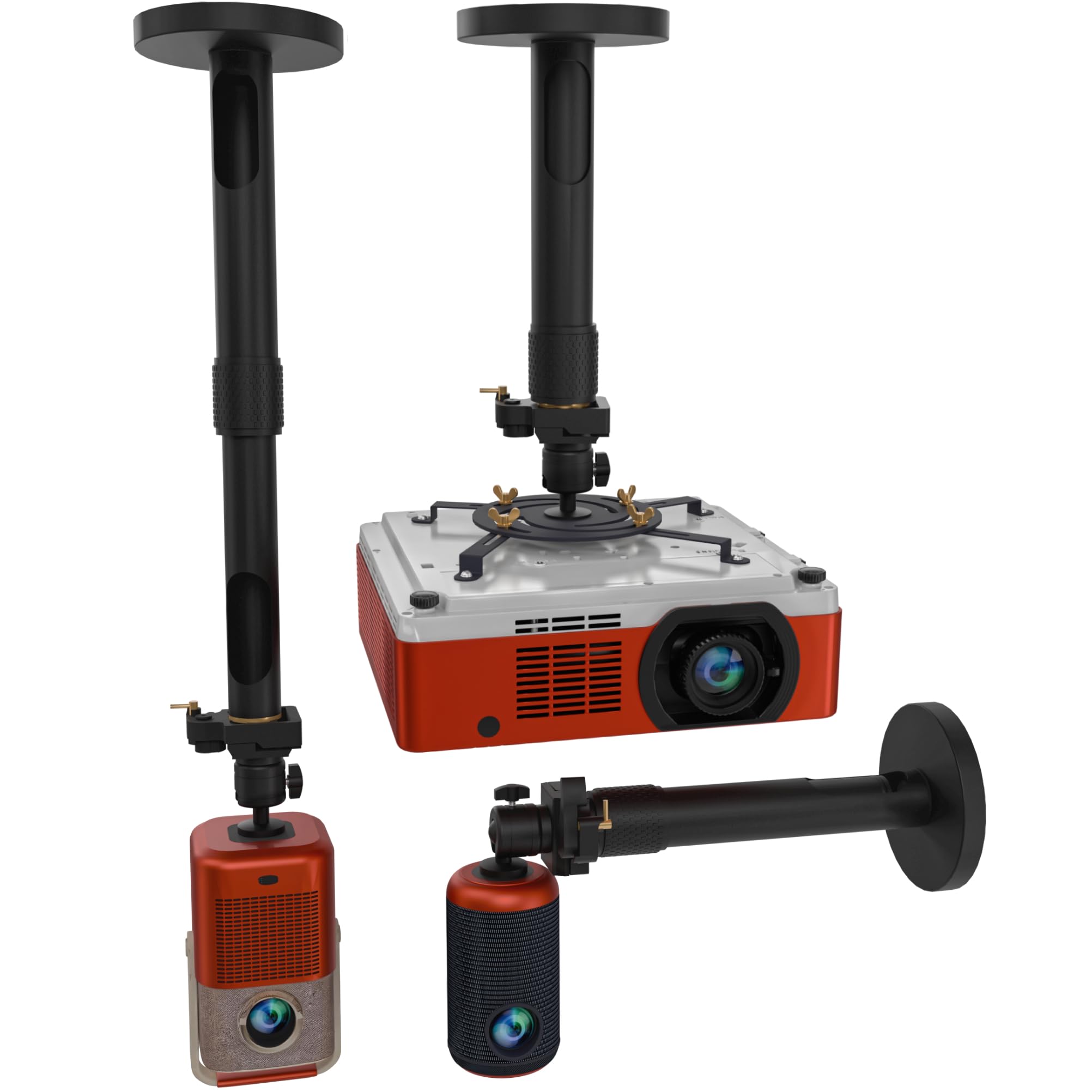 Vogel's EPC 6545 Supporto Soffitto Proiettore - Regolabile 360° E 20° Inclinazione, Portata 10kg, Universale - Foto 2