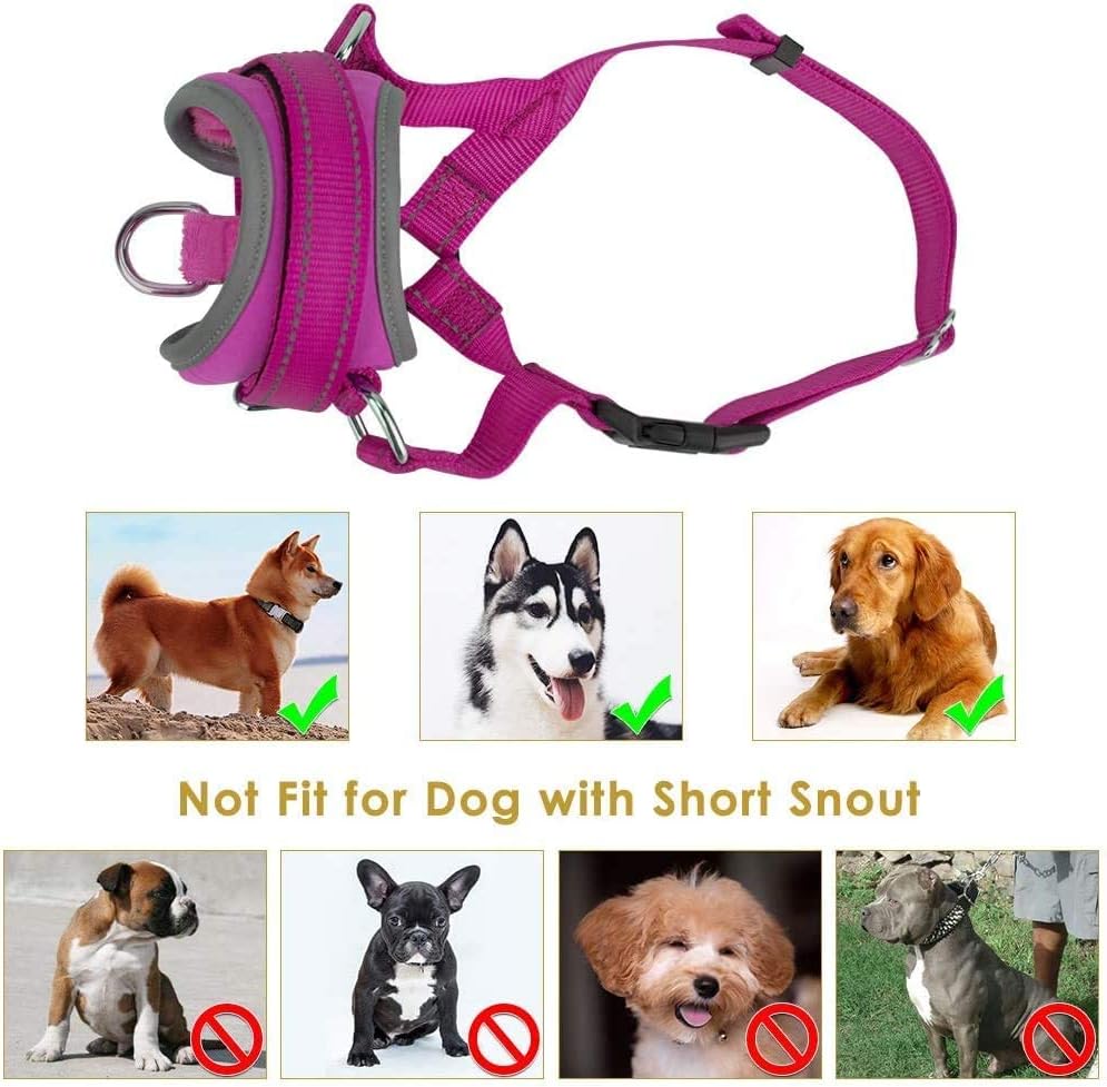 Nasjac Soft Nylon Muzzle for Dogs, Anti Barking, Stop Chewing - Image 3