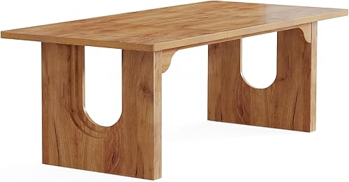 Miniatura 9 de Tribesigns Escritorio ejecutivo moderno, escritorio grande de computadora de oficina de 70.9 pulgadas, mesa de conferencias, mesa de sala de