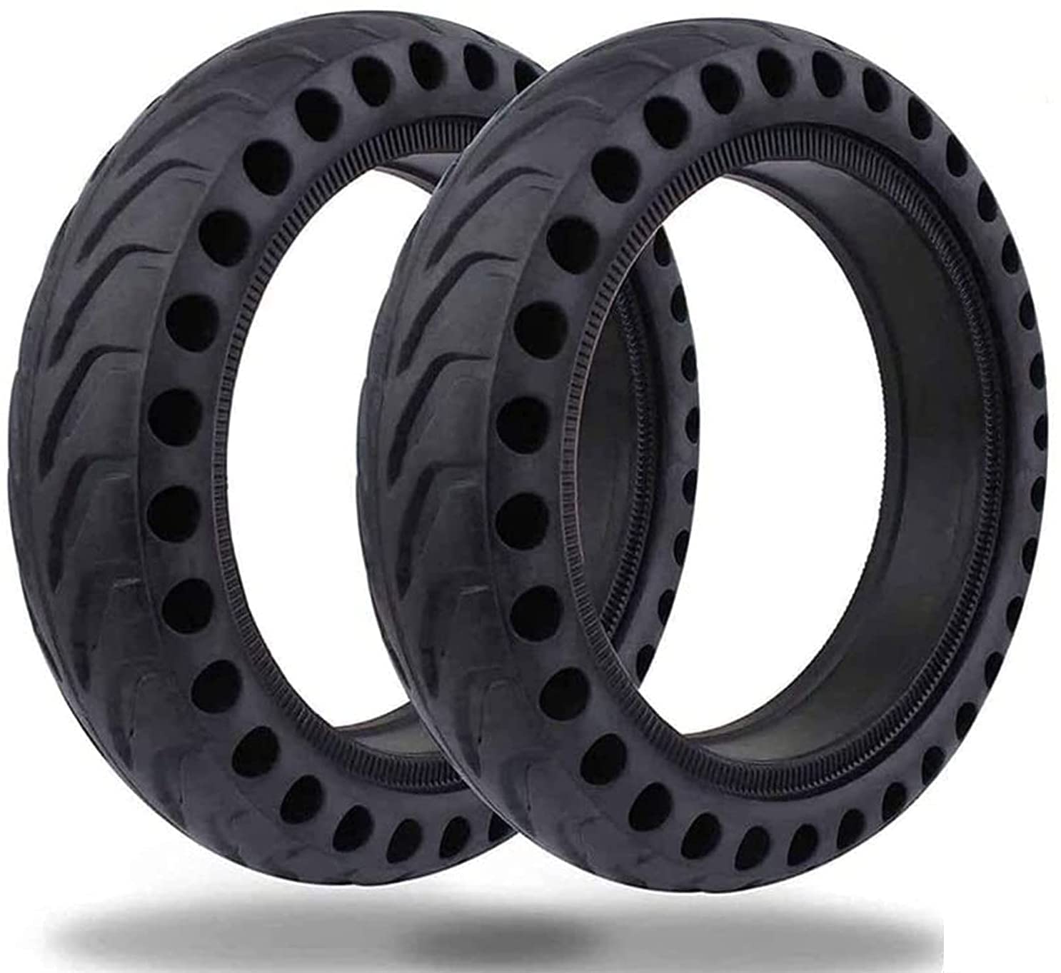 Pneu Solide, Roue de Rechange pour pneus de Scooter électrique Anti-crevaison 8,5 Pouces en nid d'abeille en Caoutchouc Anti-déflagrant Avant/arrière, pour pneus de Scooter électrique