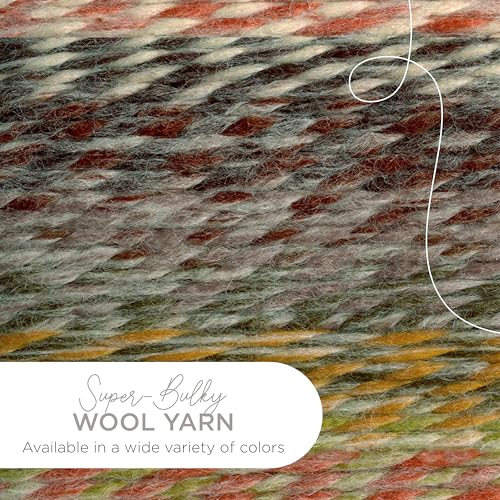 Image of Lion Brand Yarn Wool-Ease Thick and Quick Yarn, Soft and Bulky Yarn for Knitting, Crocheting, and Crafting, 3 Pack, Coney Island | Super Bulky Wool Acrylic Blend Fiber for Soft Hats, Sweaters, Chunky Blankets, Yarn for Crochet, Knitting, Crafts, Weaving