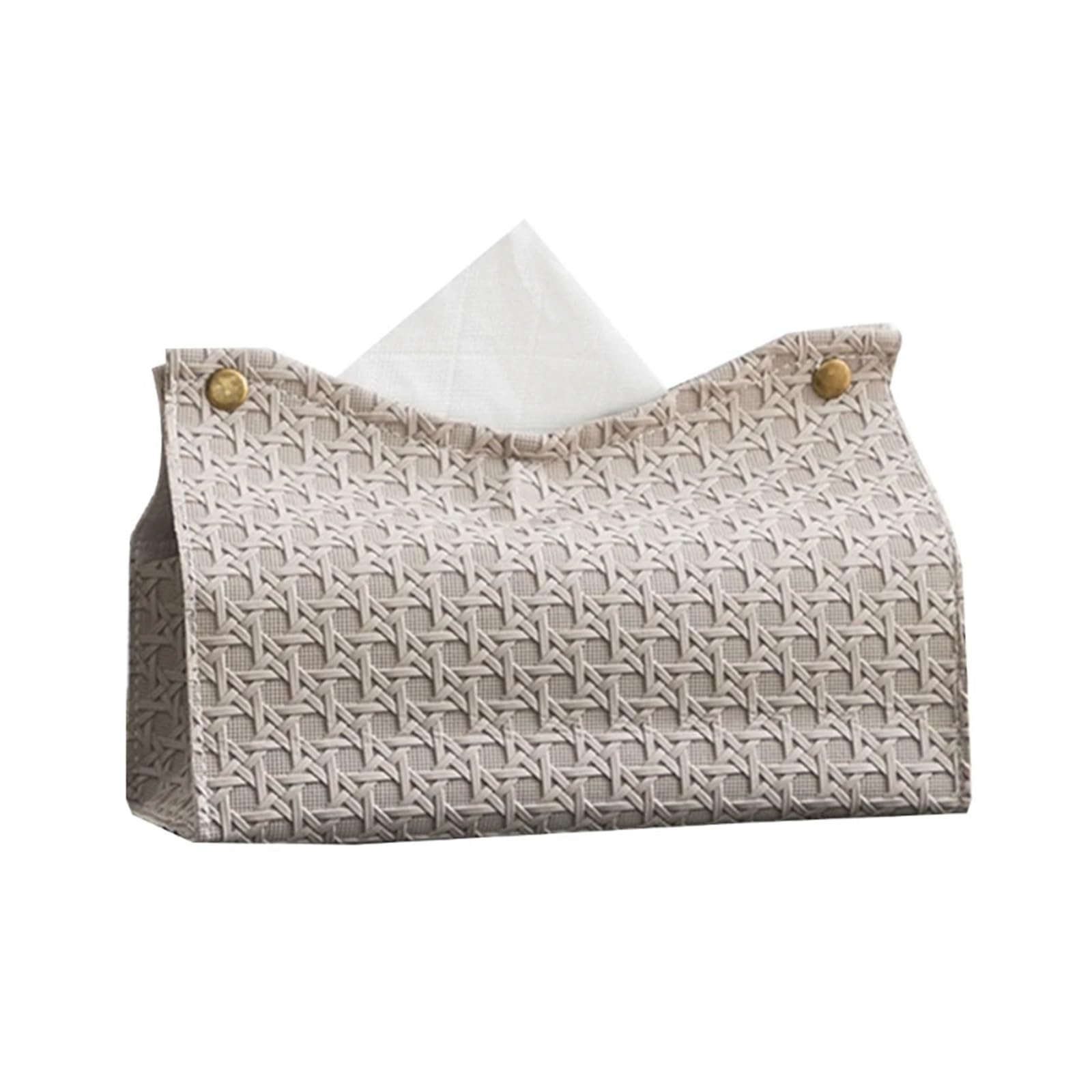 Tissue Box Decorative Rectangular Tissue Box-Case PU Leather Tissue Holder For Bathroom Modern Tissue Box Holder(Honey Brown)