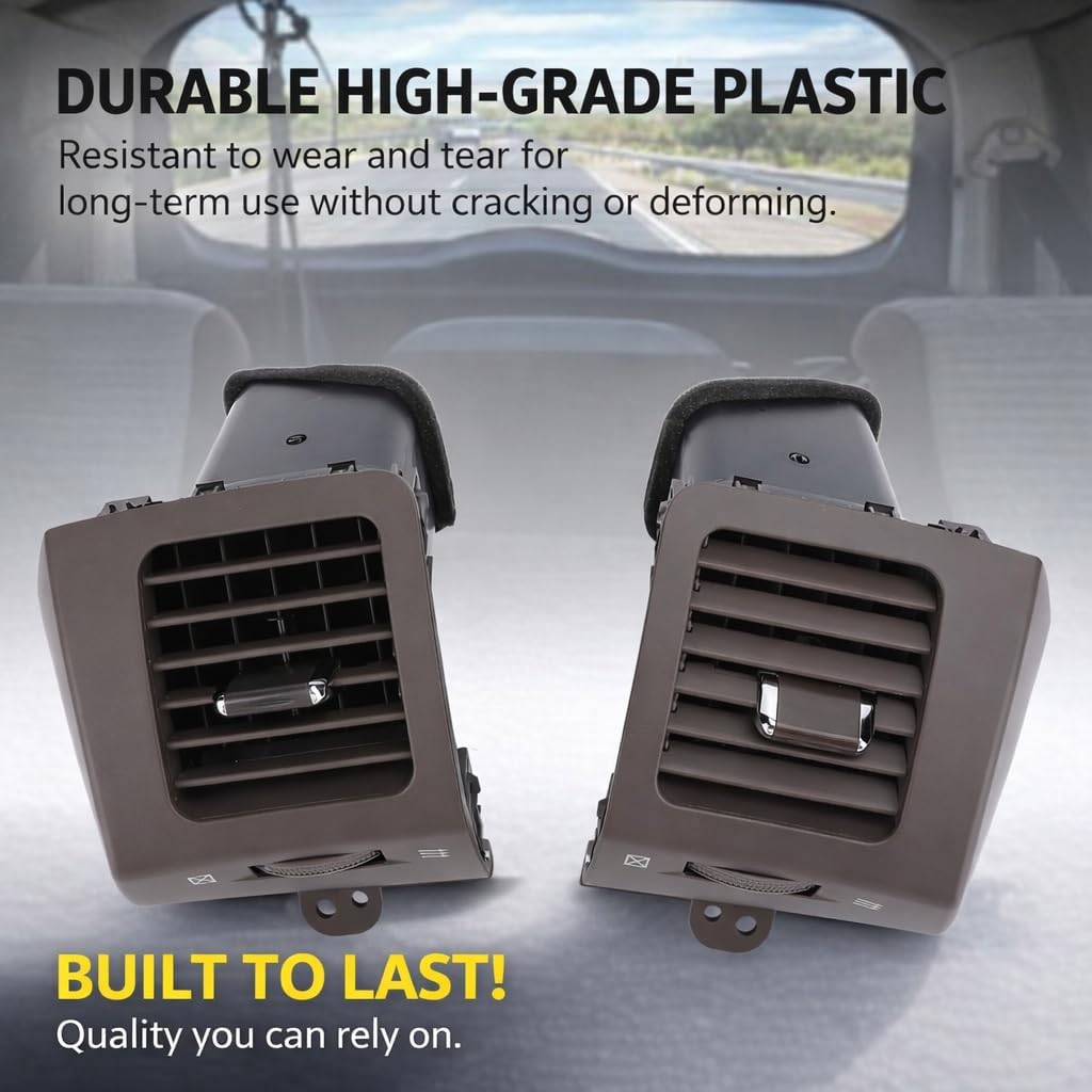Car Air Grille AC Vent Dashboard: Compatible with Toyota Land Cruiser Prado J120 2002-2009