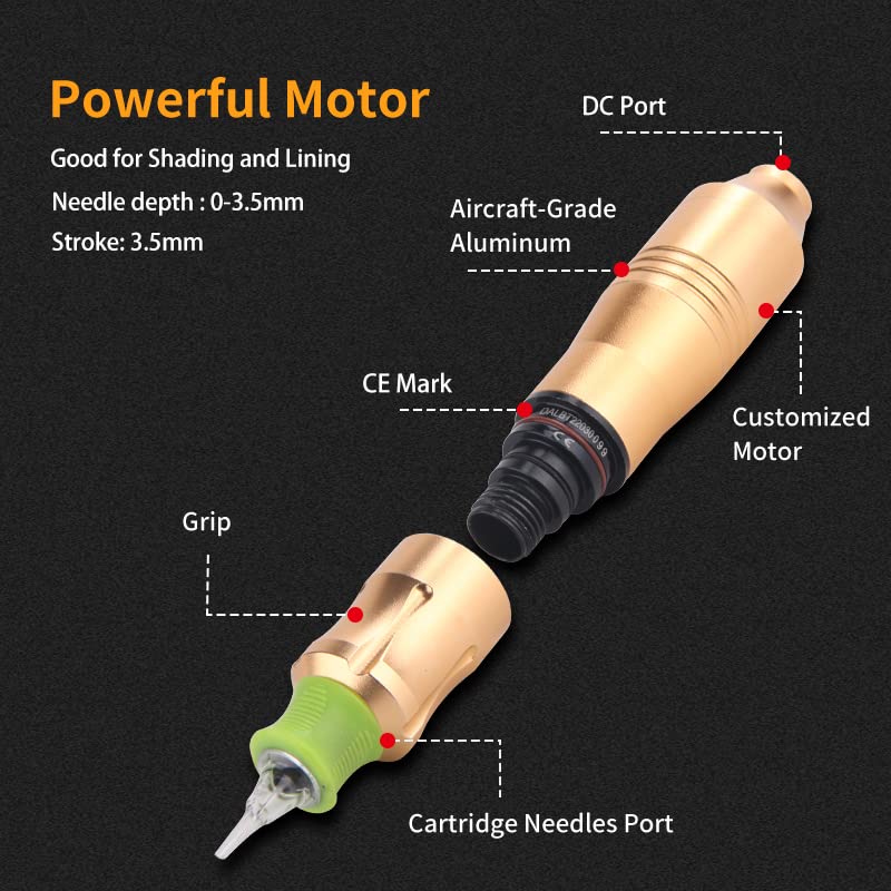 Robert Rotary Tattoo Machine (black)