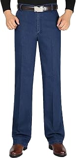 Jeans for Older Men - Jett, Men's Classic Straight Fit Stretch Jeans, Stretch Denim for Men