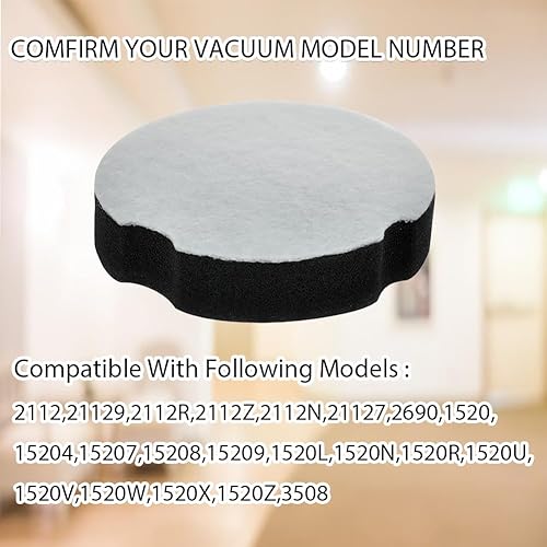 Miniatura 2 de Ytaland - Paquete de 4 filtros de repuesto para aspiradora vertical compacta y ligera Bissell PowerForce serie 1520 2112. Comparar con la pieza