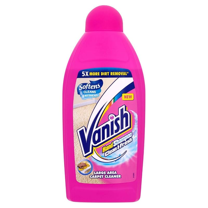 Vanish Shampoo Líquido Concentrado para Limpeza de Carpetes, Fresco, 450 mL