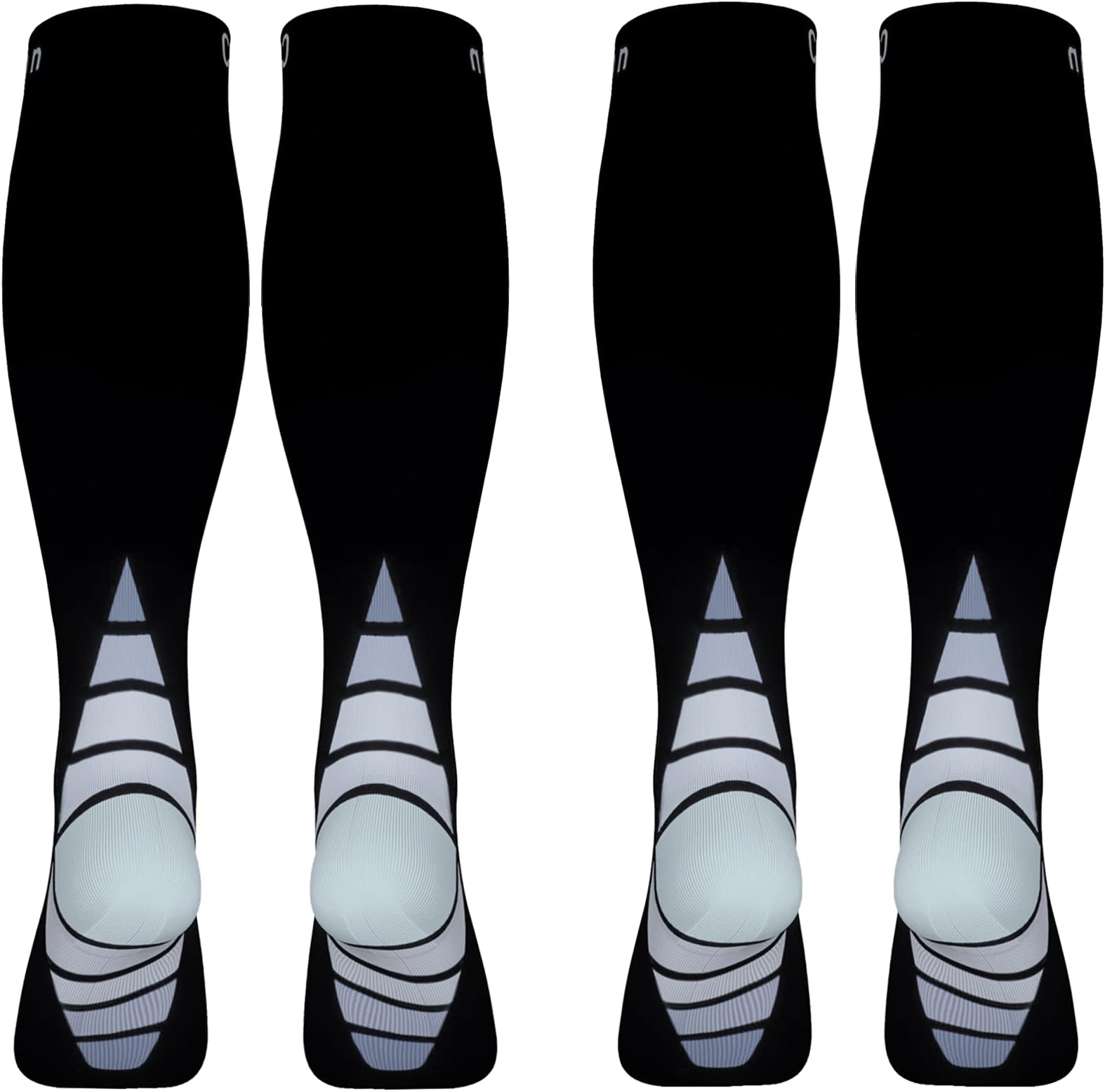 (2 Pairs) Compression Socks/Stockings for Men & Women,Speed Up Recovery Circulation, Best Graduated Athletic Fit for Travel, Running, Nurses,Shin Splints, Flight,Maternity