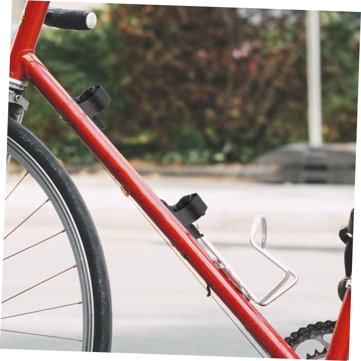 Happyyami 4pcs Bike Pump Holder Pump Mounting Bracket Bike Inflator Rack Retaining Bracket for Fixed Clip Wrap Band Supplies