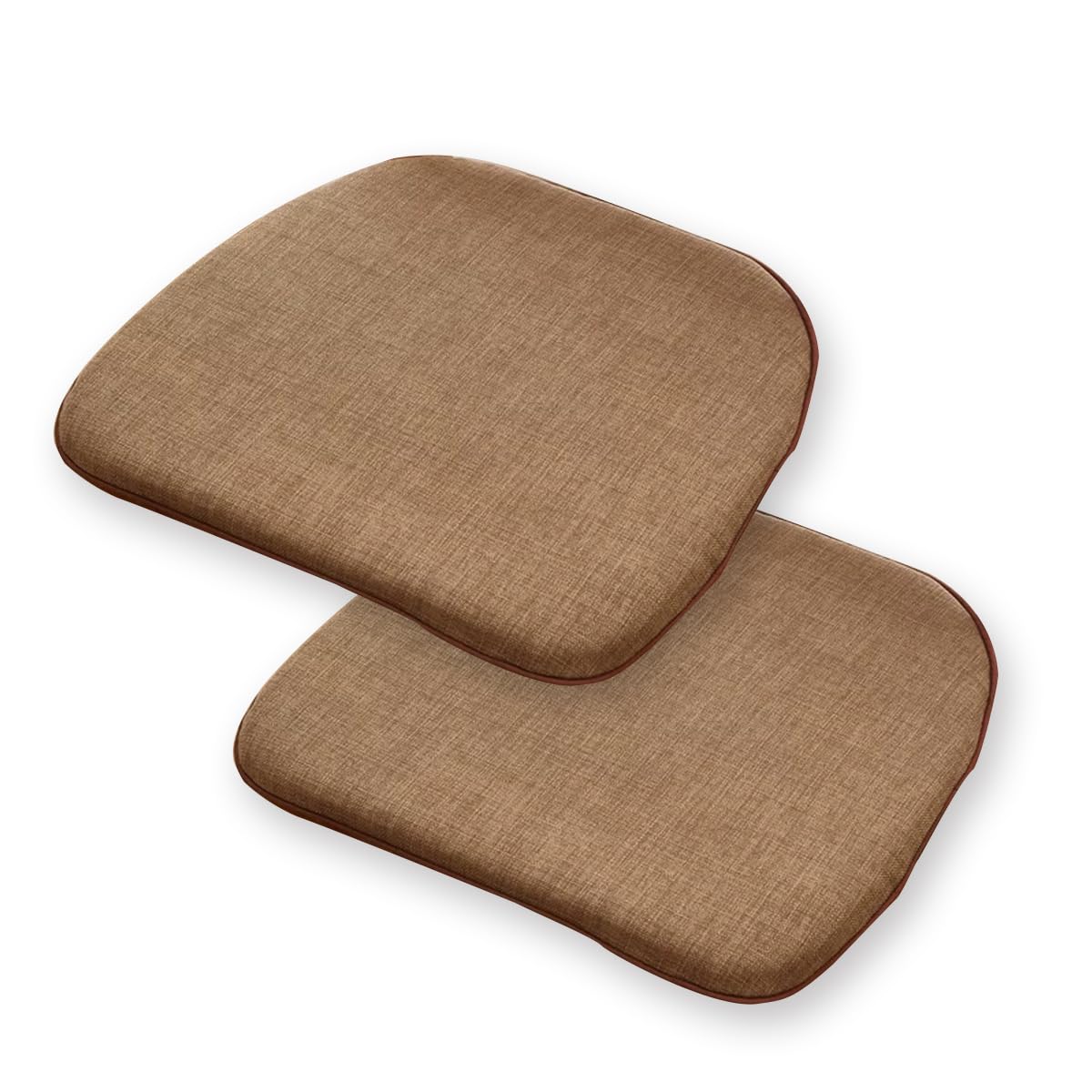 Coussin de chaise de jardin pour éliminer l'inconfort lot de 2 assises marron 45x43