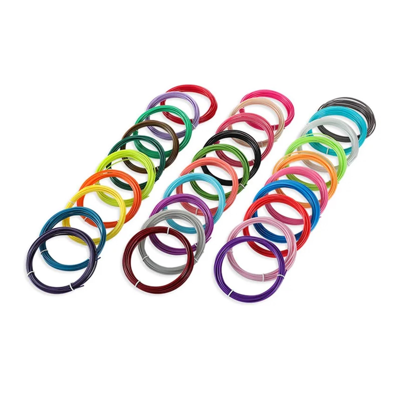 PLA/ABS-Filament for 3D-Stift, 3D-Druckstiftmaterial, 10/20 Rollen, 50 m/100 m/200 m, 1,75 mm, Kunststofffilament, geruchsneutral, for 3D-Bleistift(PLA 20 colorsx10M)