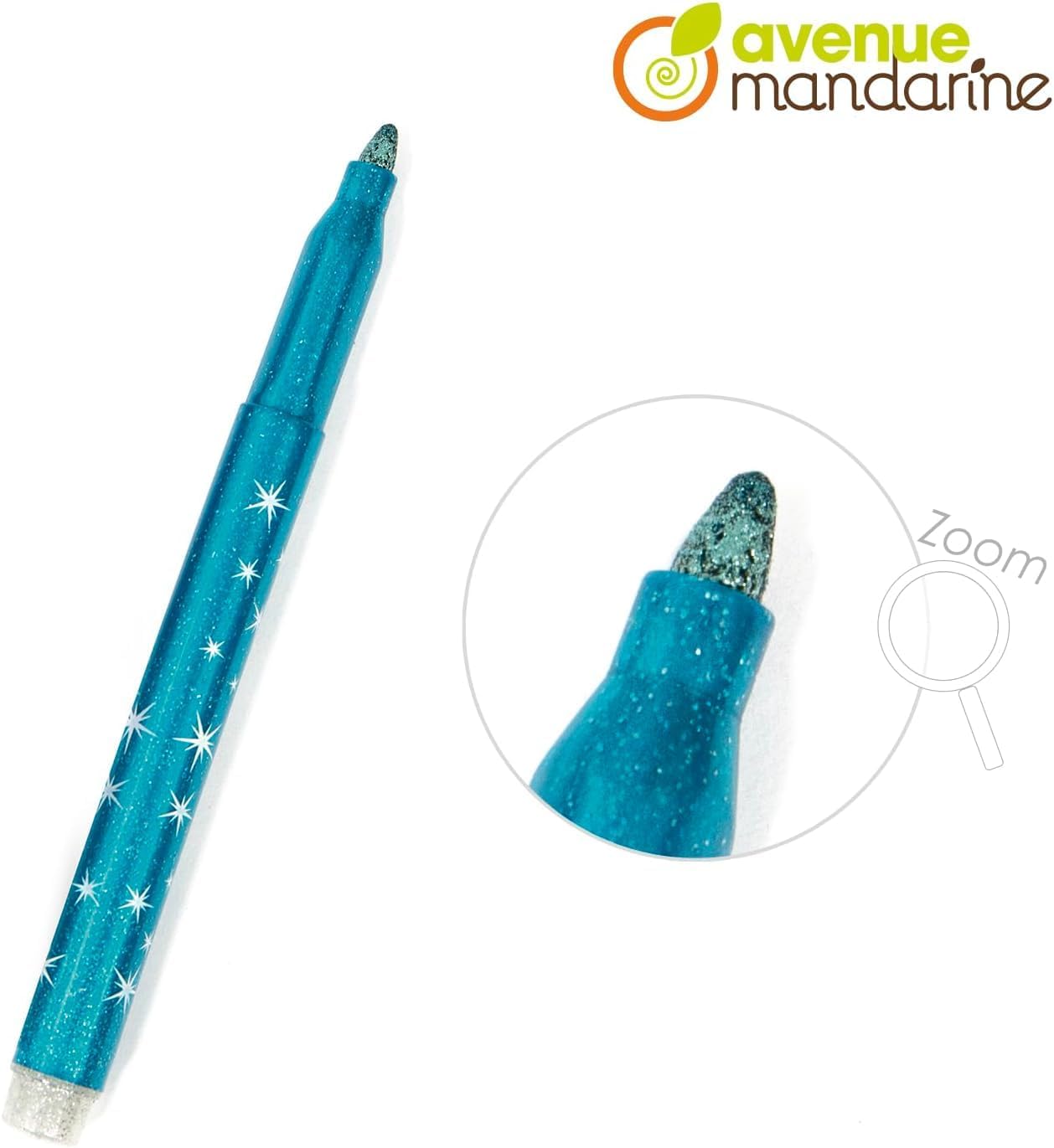 Avenue Mandarine Glitter Felt-Tip Pens (Pack of 6)