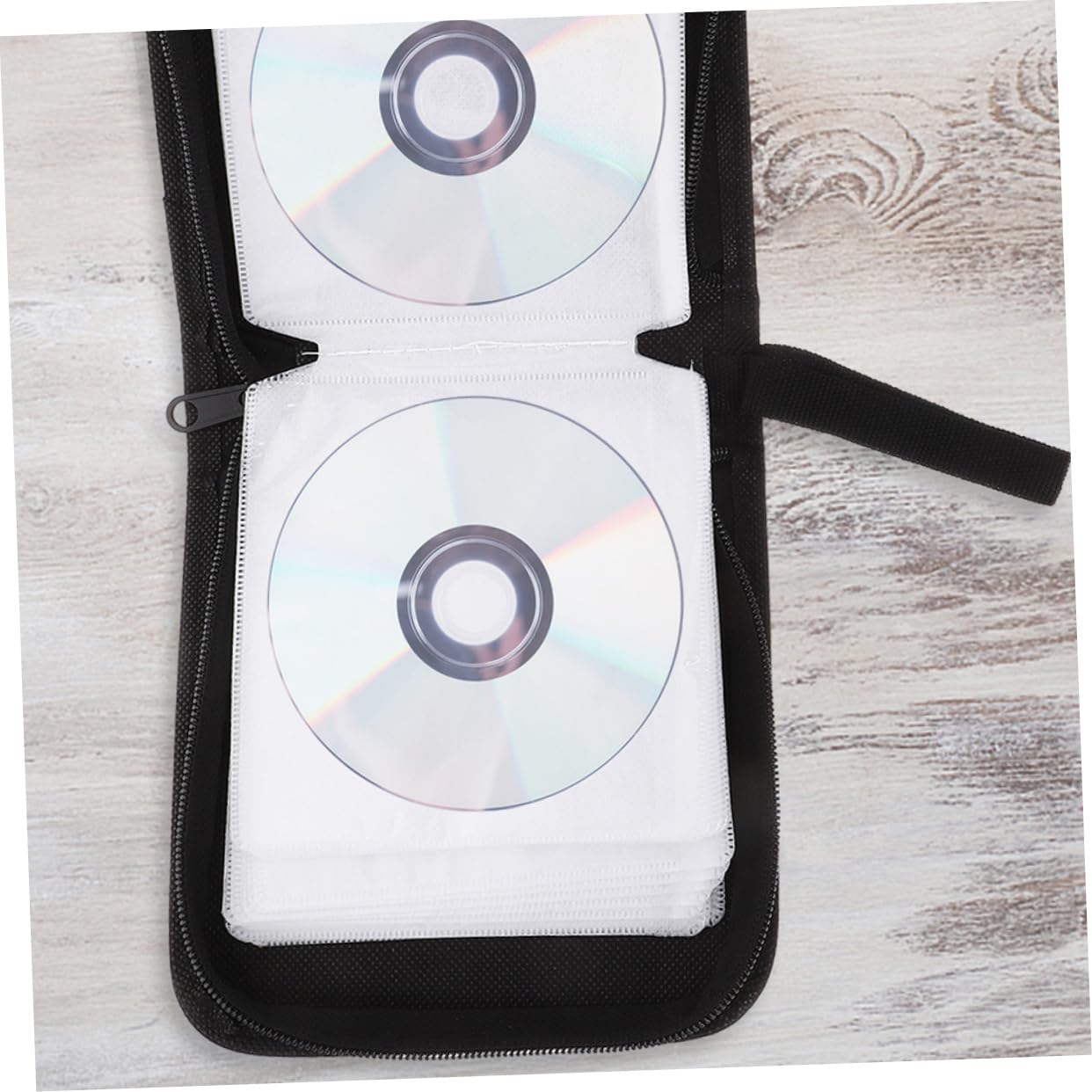 Cabilock 8 Piezas Paquete De Mini Cd Mini Carpeta Cajas De Almacenamiento De Cd Bolsa De Cd De Coche Organizador De Dvd Carpeta De Dvd Páginas Portátil Viajar Caja De Soporte