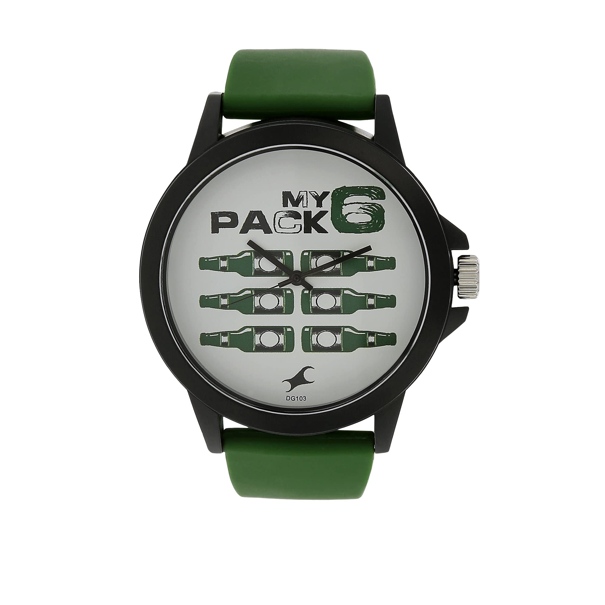 Fastrack Silicone Analog White Dial Mens Watch - 38024Pp12J, Band Color:Green (B01GA1XMXO) Amazon Price History, Amazon Price Tracker