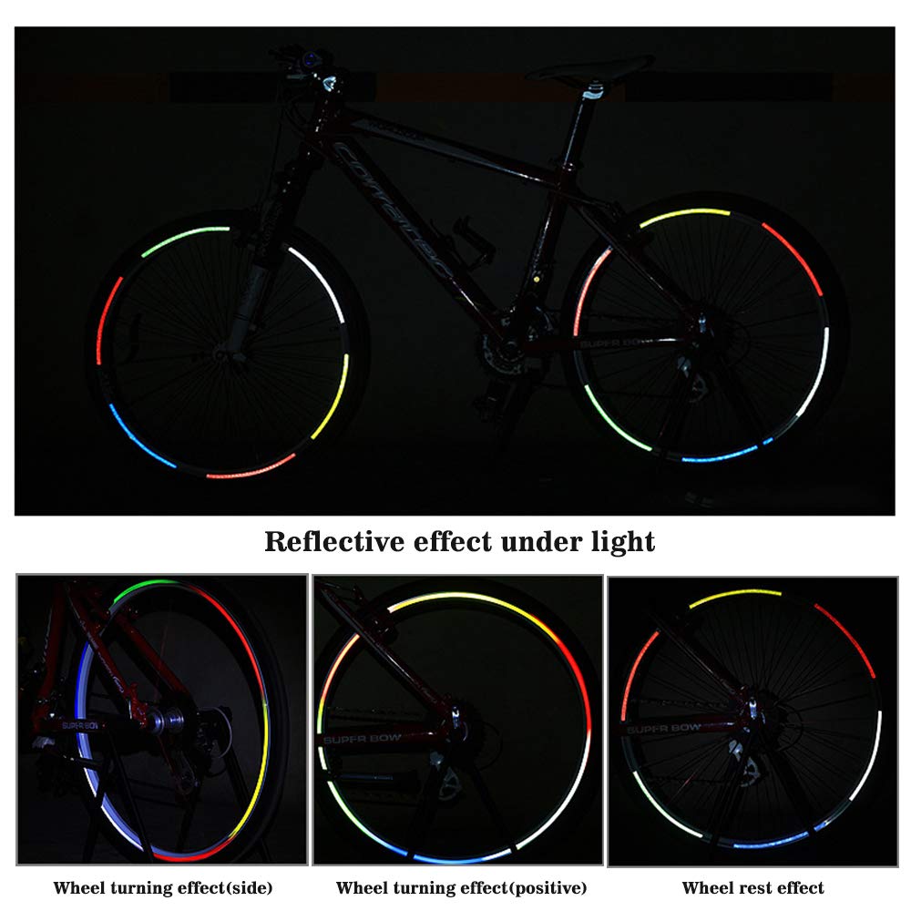 15 Raggi Riflettenti A Stella Per Bici - Decorazione Sicura Per Bambini E Adulti