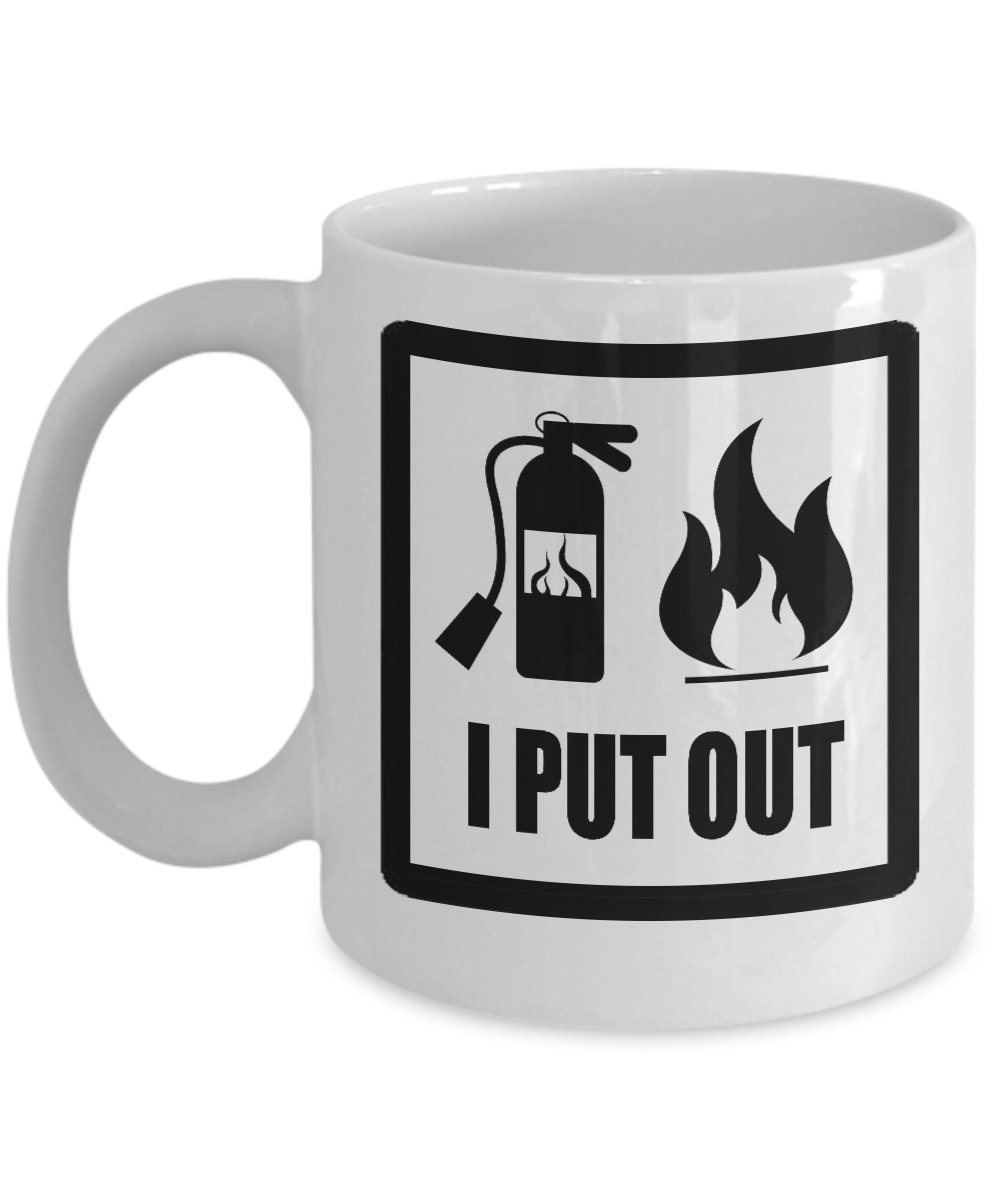 Valentine's Day Funny Gifts for Firefighters — funny ceramic mug from ShopProudGifts