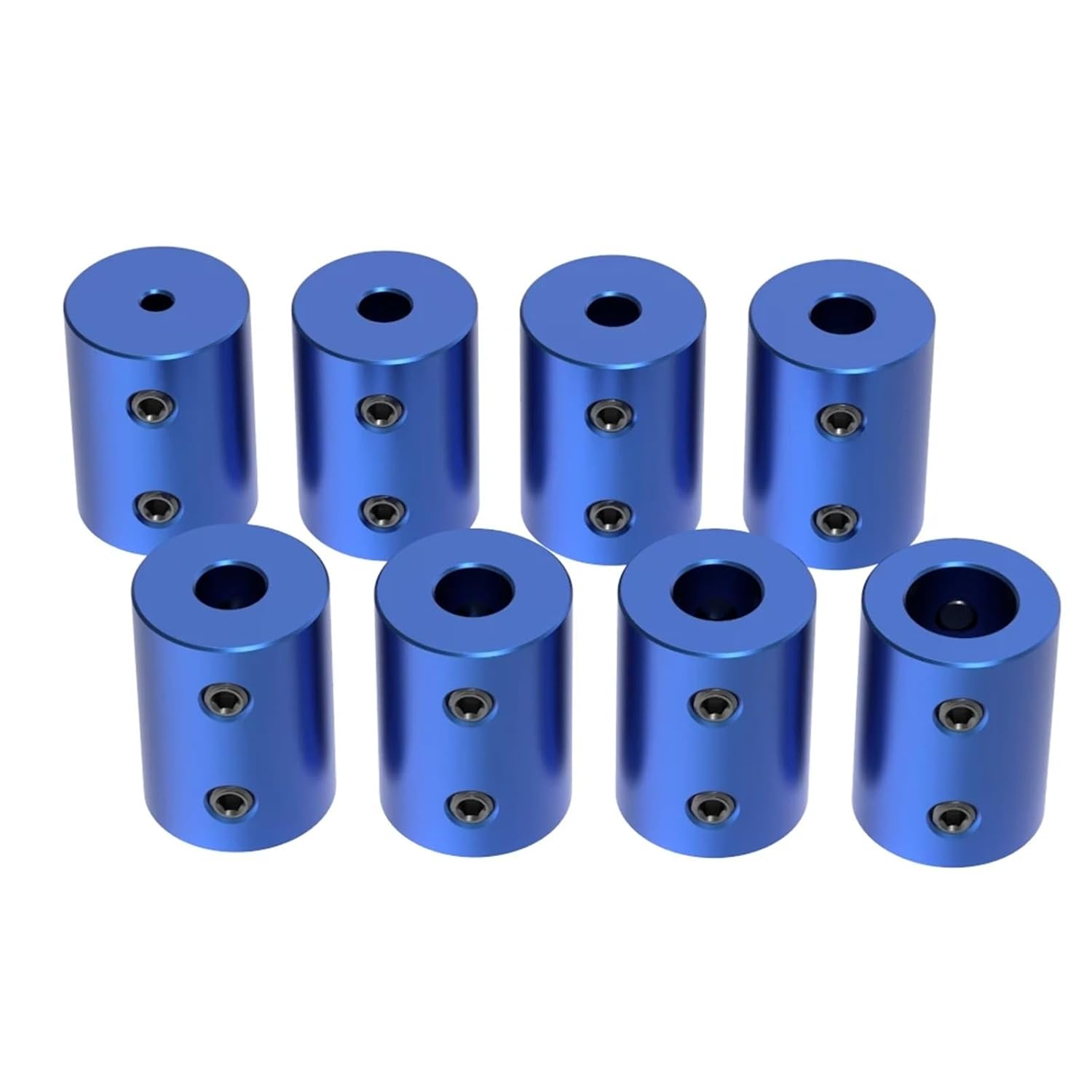 D18L25 Aluminum Alloy Couplings Bore 3/4/5/6/6.35/8/10mm Black Flexible Shaft Coupler 1Pcs(5mm to 5mm)