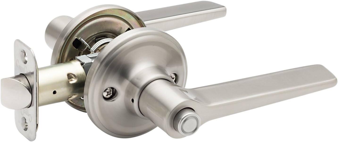 Copper Creek ZL2231SS Push Button Non-Handed Lever, Satin Nickel