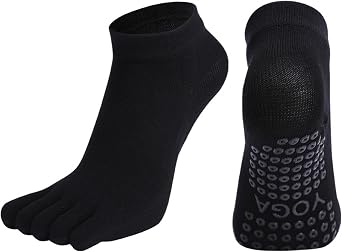 Pilates Five Toe Socks for Women Non Slip Yoga Socks for Barre, Ballet, Dance, Fitness Workout
