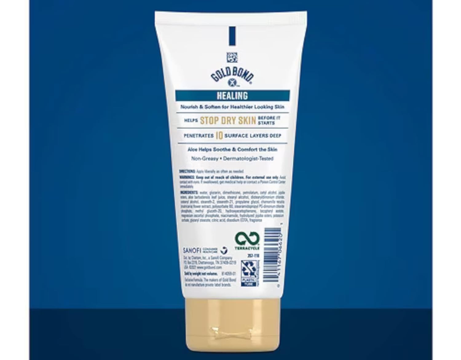 Gold Bond Ultimate Healing Skin Therapy Cream, Aloe 5.50 oz (Pack of 4)