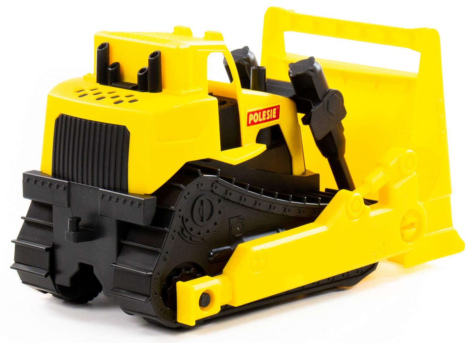 Polesie Bulldozer Expert - Excavadora para niños, juguete para obras de construcción, vehículo +12 m