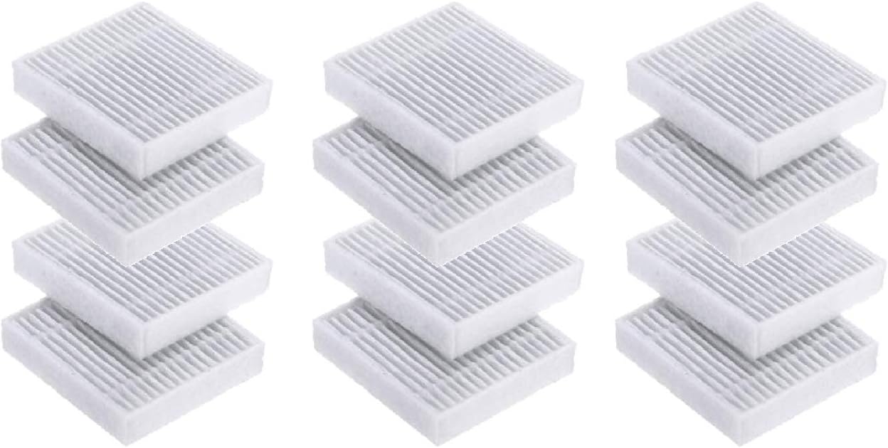 Nispira Replacement HEPA Filter Compatible with Housmile UV Vacuum Cleaner Model HO-804WE, 12 Packs (NOT FOR BREATHE PURE AIR PURIFIER)