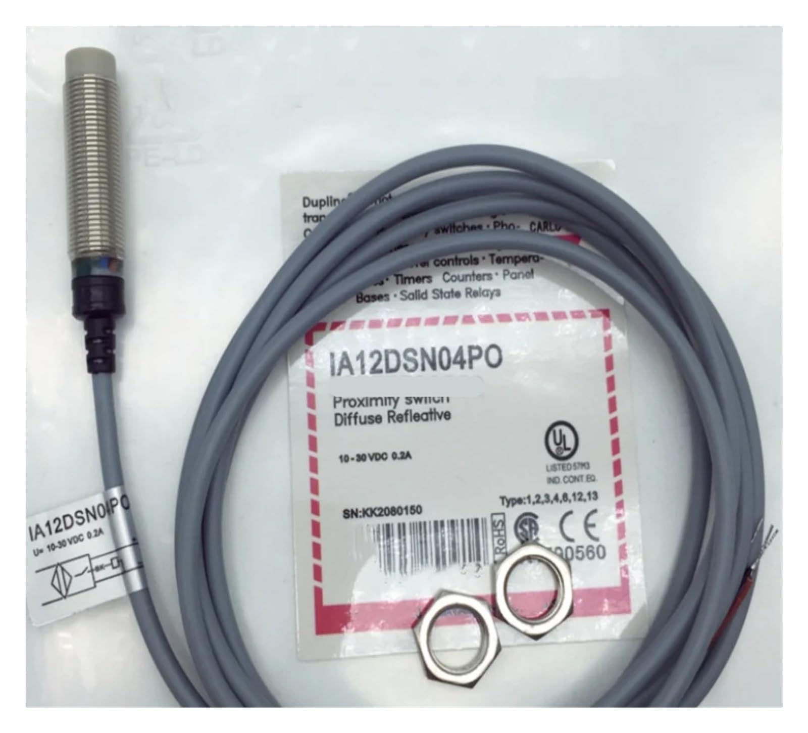 Cjkxpzmh One Color Ia12dsn04po Inductive Proximity Switch Sensor