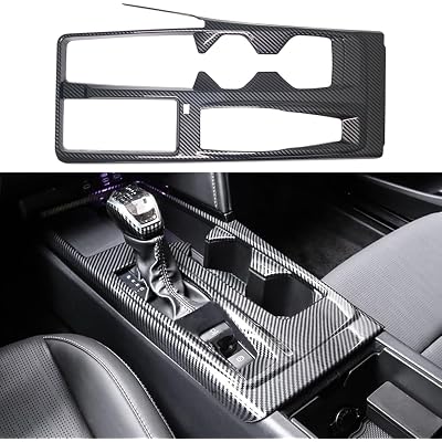 Kolya Compatible with 2025 Toyota Camry Accessories Center Console Gear Shift Panel Frame Cover Trim (Carbon Fiber Color) - North American Version
