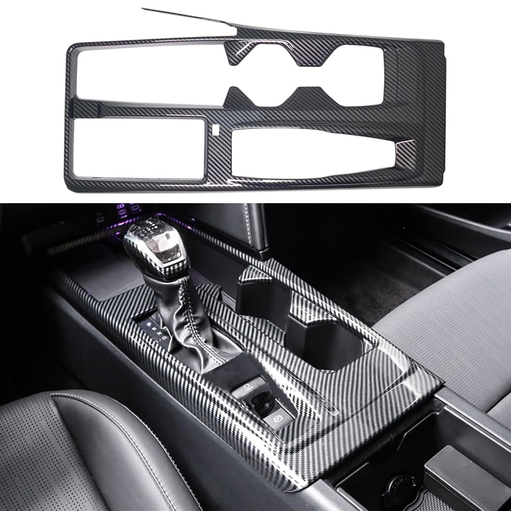 Kolya Compatible with 2025 Toyota Camry Accessories Center Console Gear Shift Panel Frame Cover Trim (Carbon Fiber Color) - North American Version