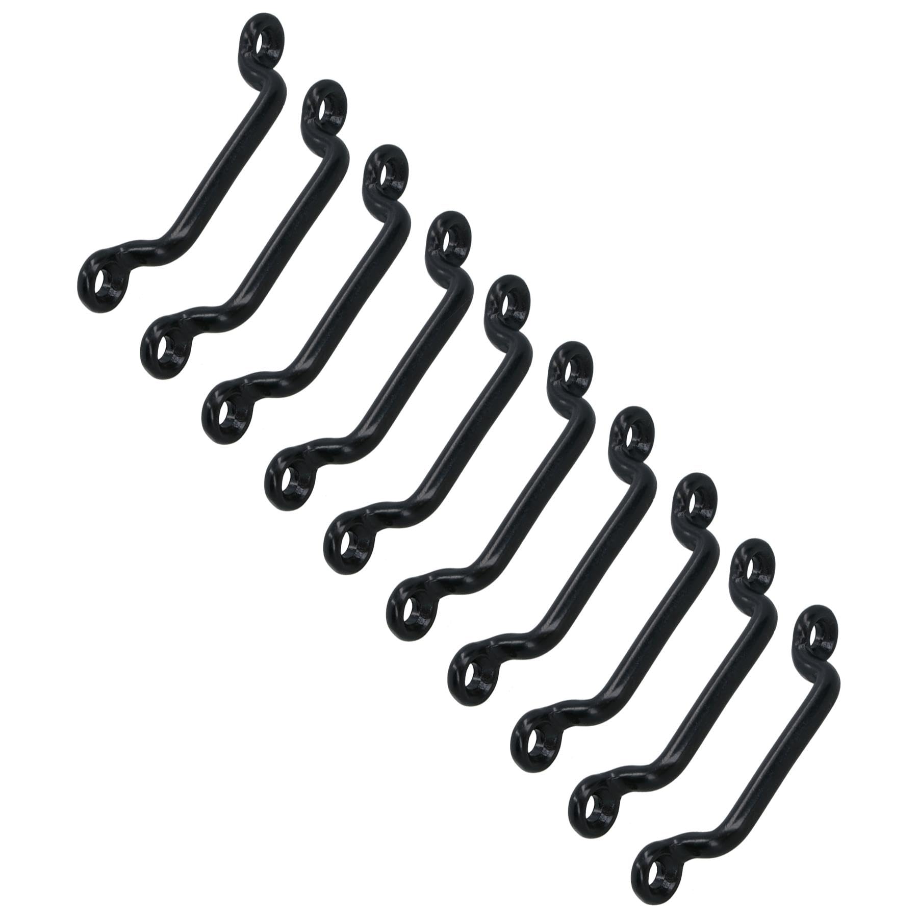AB Tools 50mm Webbing Strap Bridge 10 Pack Securing Steel Staple Bracket Buckle