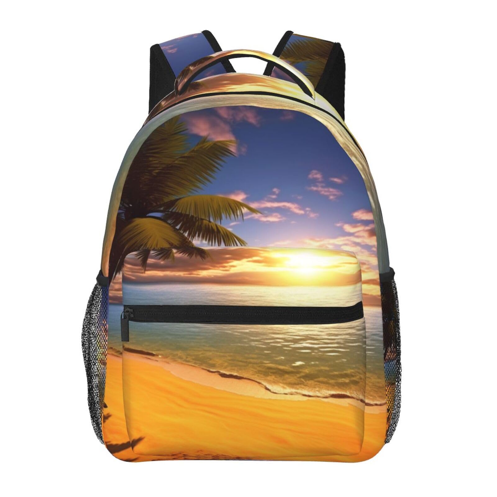 Sac à dos pc portable coucher de soleil protégeant vos affaires