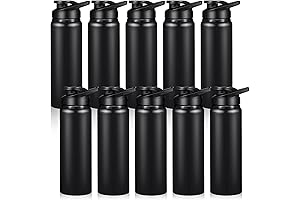 10-Pack Aluminum Water Bottles: Bulk Sports Water Bottles for Active Hydration