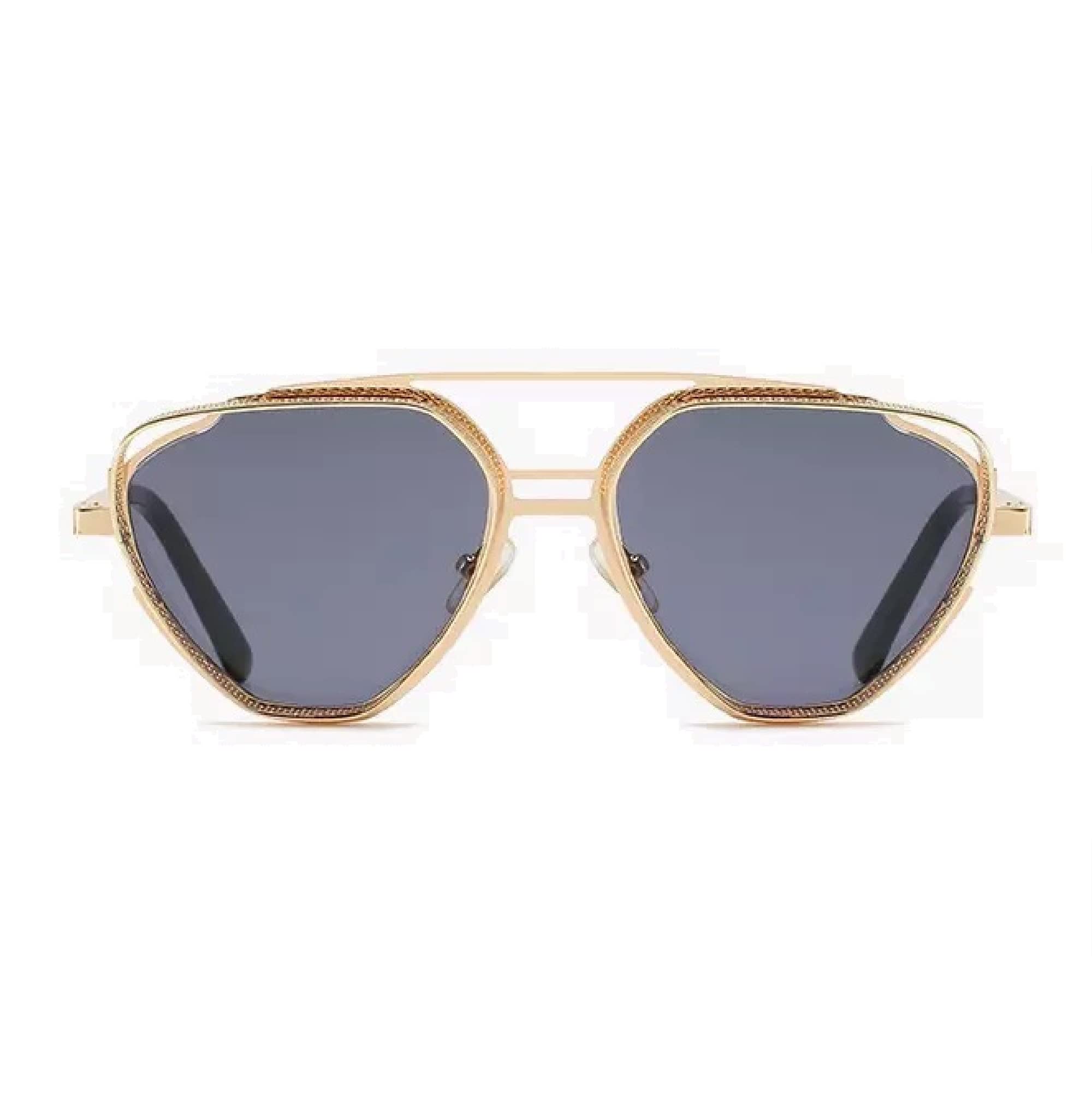AUGEN Gafas de sol unisex estilo piloto retro vintage con protección UV400, tamaño mediano (negro 3, 124)