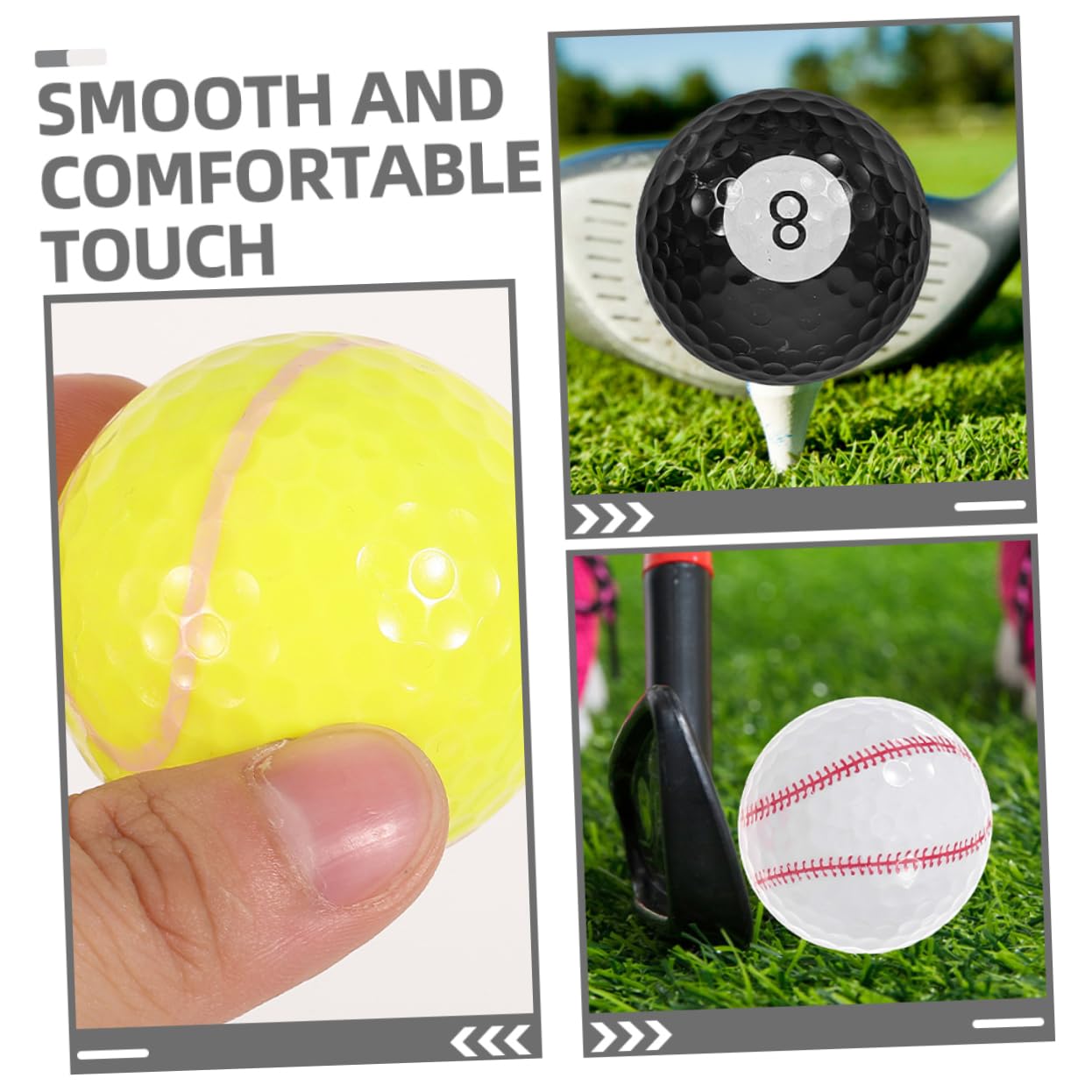 Kisangel de Golf para Hombres Y Mujeres Juego de 12 de Golf de Resina de Divertidas para Practicar