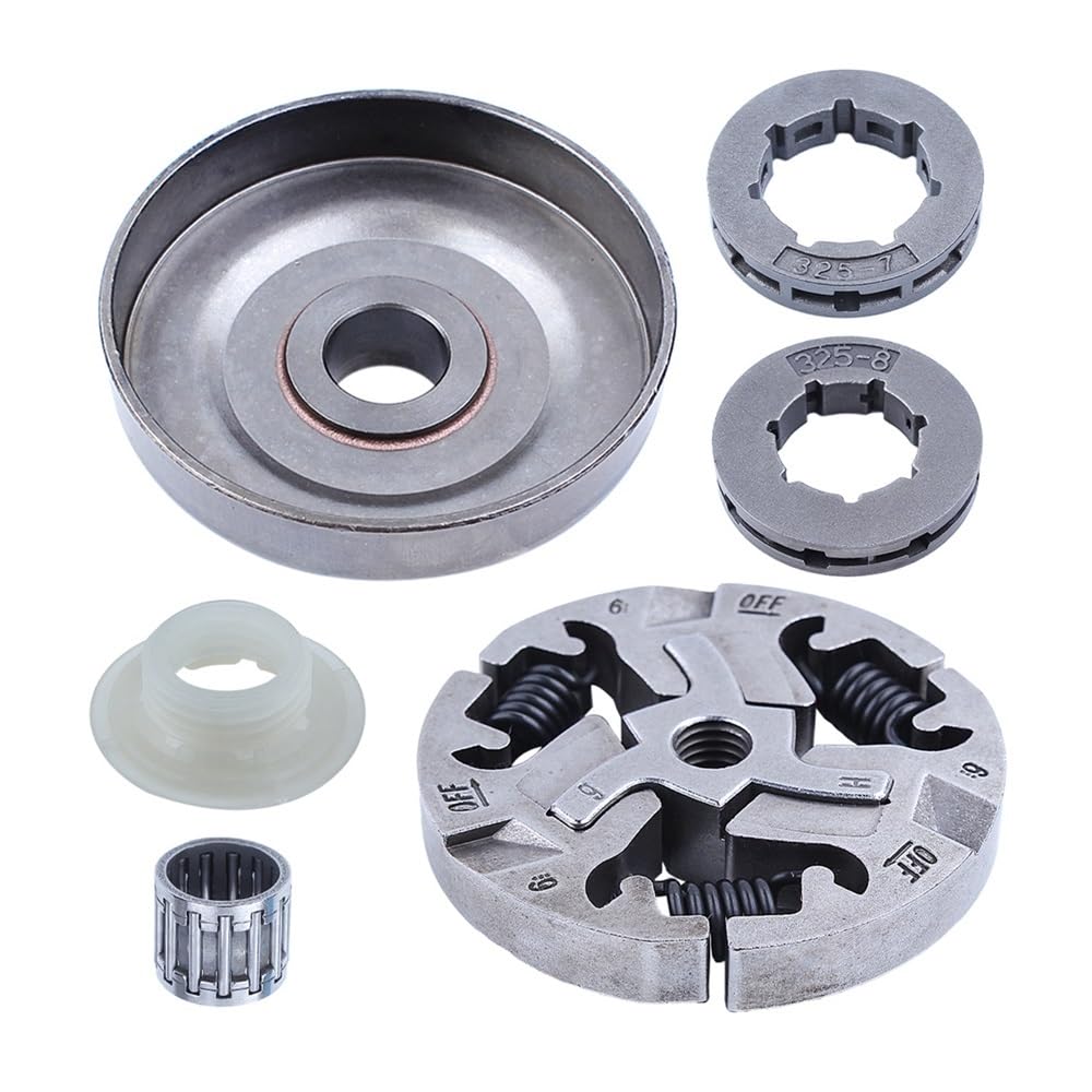 Dyhzloz One Color 325" 7T Clutch Drum Rim Sprocket Cover Fit For Chainsaw 357 357Xp 359
