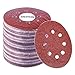 AUSTOR 60 Pieces Sanding Discs 5 inch 8 Holes Sandpaper Discs Hook and Loop 40/60/ 80/120/ 180/240 Grit Sanding Disc Assortment for Random Orbital Sander