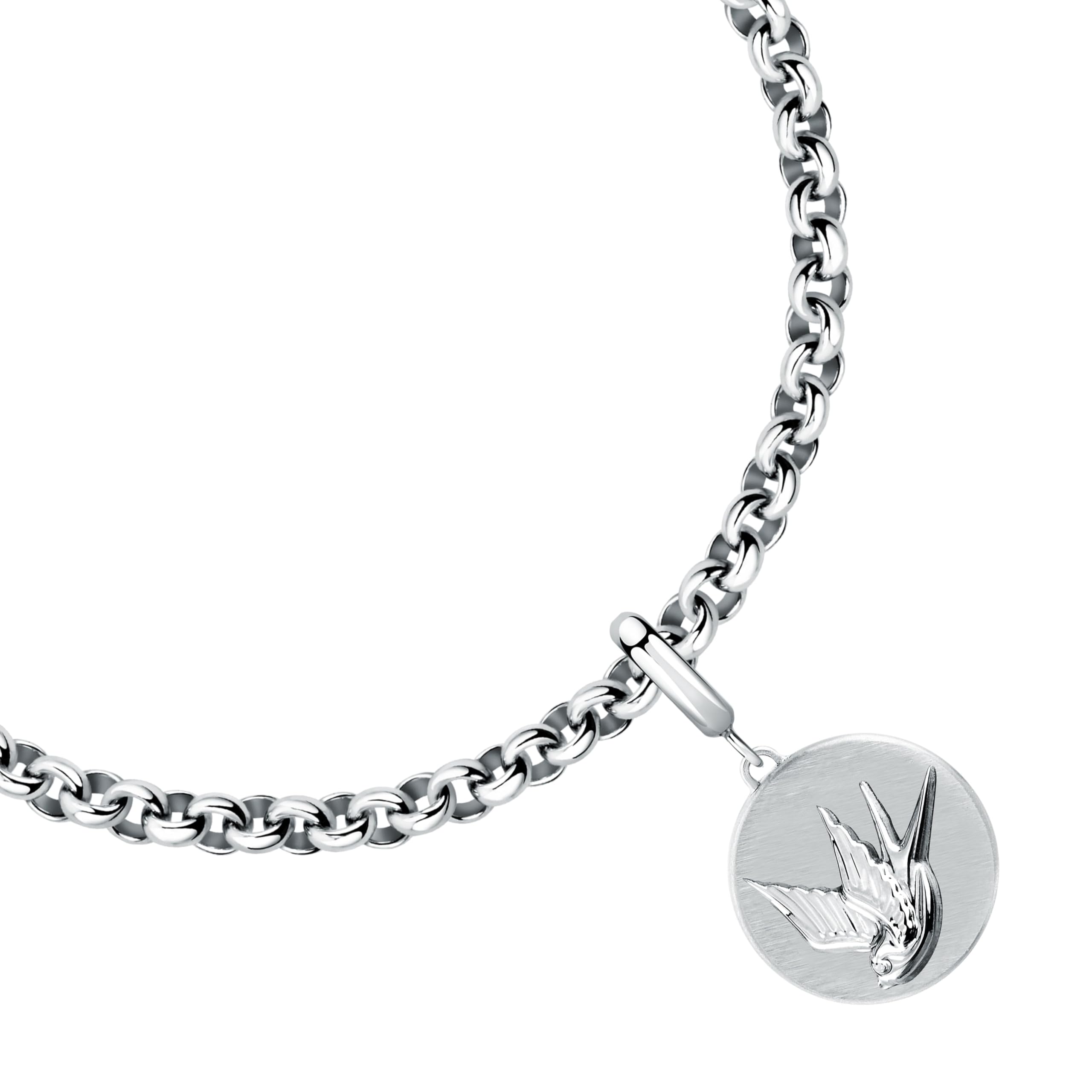 Morellato Bracciale Donna in Acciaio, Collezione DROPS, Charm, Rondine - SCZ1433
