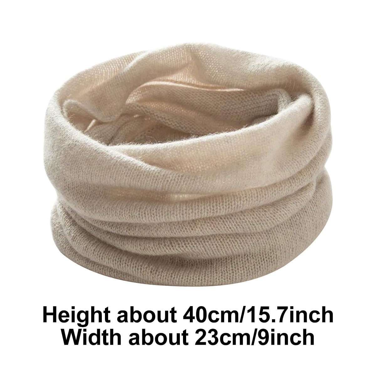 Damen Winter Strick Neck Gaiter Faux Wolle Schal Snood Weich Leicht Schlauchschal für kaltes Wetter