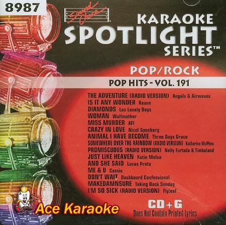 Sound Choice Karaoke Spotlight Series Pop/rock Hits - Vol. 191 8987