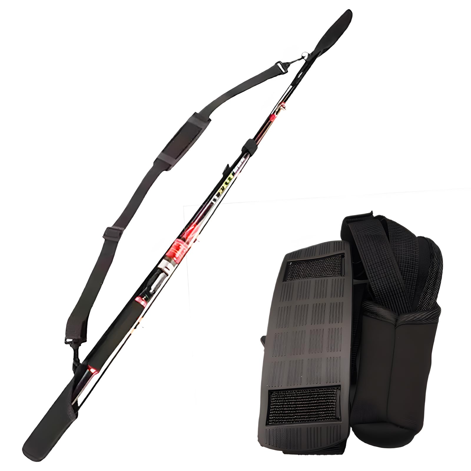 Magic Baits Rod Protector Adjustable, Rutenschutz aus Neopren, Schutz Angelruten-Röhrenhülle, Verstellbares Rutenband, 80-220 cm ﻿(Schwarz)
