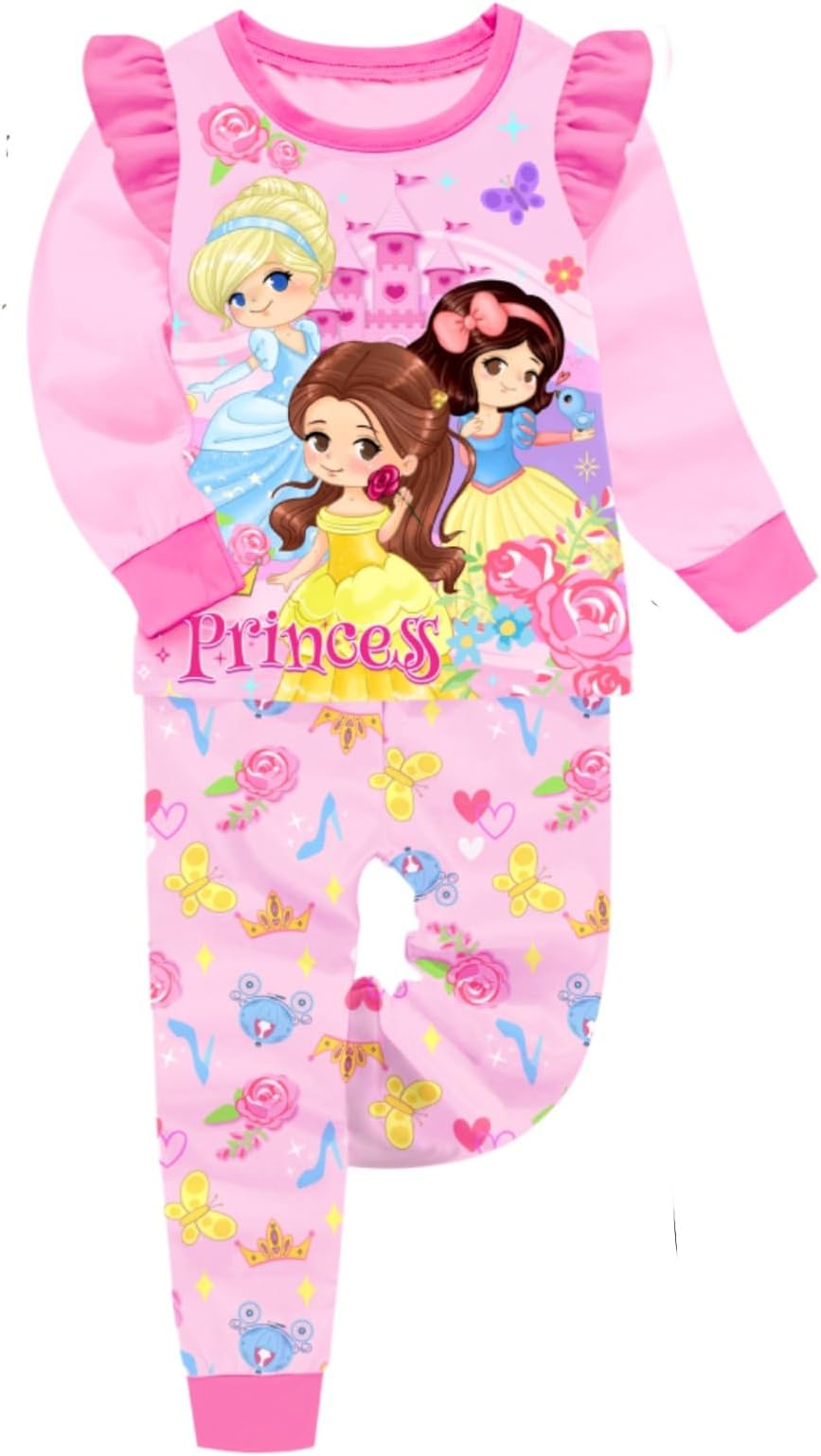 KEASHOPPEGirls Cartoon Glow in Dark Printed Full Sleeves T-shirt with Long Pant