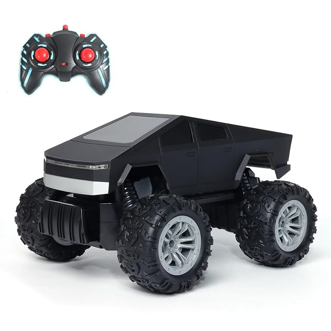 Amazon Brand - Jam & Honey Off Roader Rechargeable Remote Control Car | RC Car Monster Truck |4 Headlight Modes | in-Built Lithium Battery | C-Type Charging | Made in India